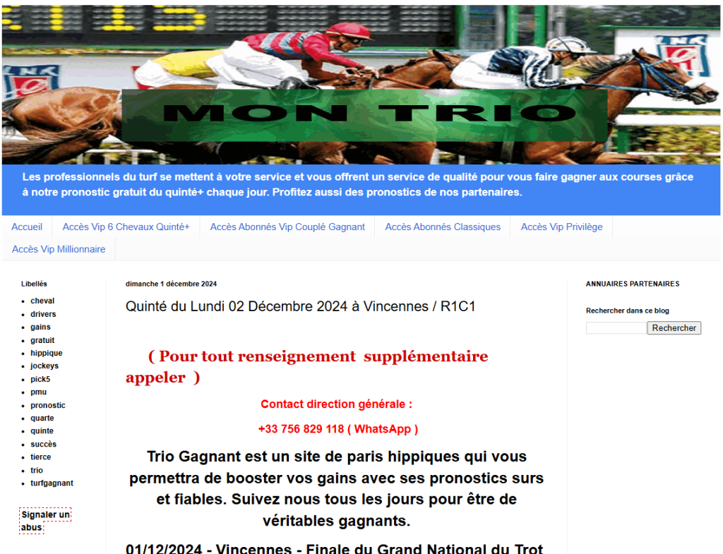 montrio3 gagnant