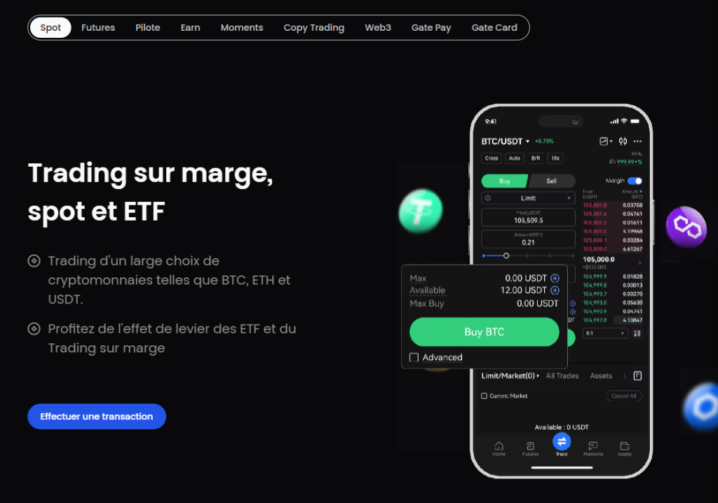 expérience utilisateur gate io