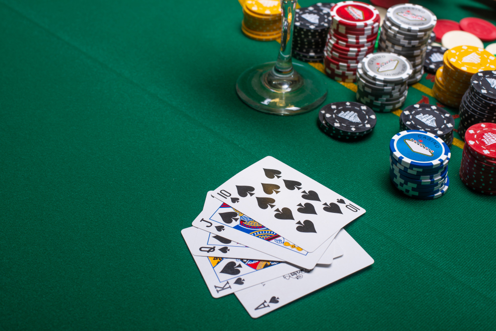 Une table de poker pro
